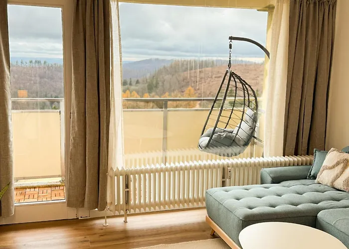 아파트 Neu! Hirschgrund 10 Og Panorama, Sauna, Pool 브라운라제